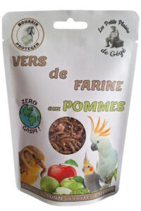 ver de farine aux pommes